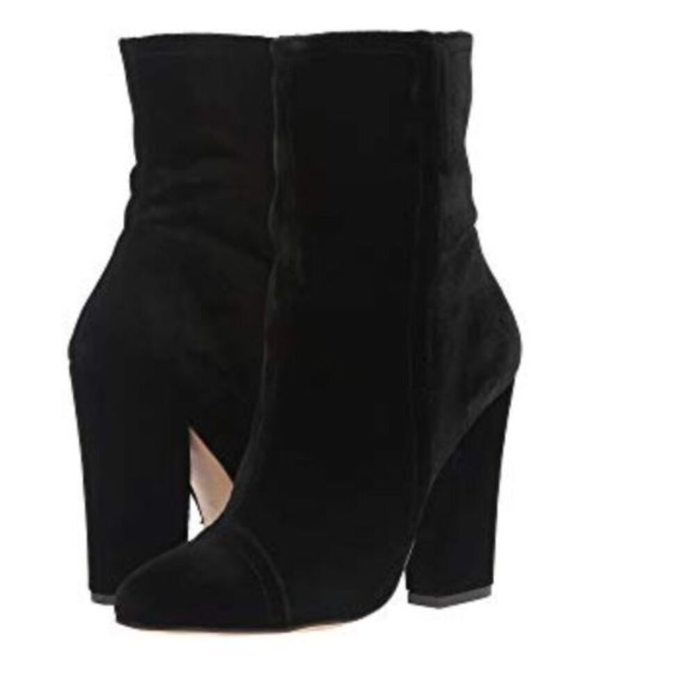 NEW🎄Shellys London Black Tater Velvet Booties
